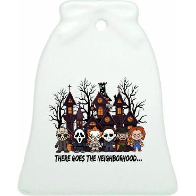 Halloween There Goes The Neighborhood Horror Characters Ceramic Bell Ornament