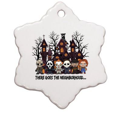 Halloween There Goes The Neighborhood Horror Characters Ceramic Star Ornament