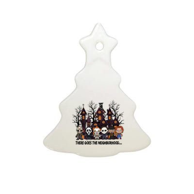 Halloween There Goes The Neighborhood Horror Characters Ceramic Tree Ornament