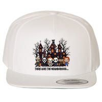 Halloween There Goes The Neighborhood Horror Characters Wool Snapback Cap