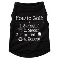 How To Golf Swing Swear Find Ball Repeat Funny Doggie Tank