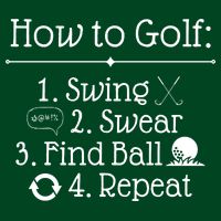 How To Golf Swing Swear Find Ball Repeat Funny Button