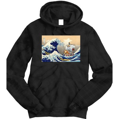 Hokusai The Great Wave Off Kanagawa Japanese Art Anime Tie Dye Hoodie