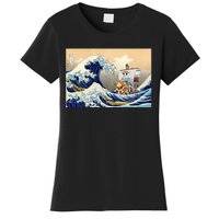 Hokusai The Great Wave Off Kanagawa Japanese Art Anime Women's T-Shirt