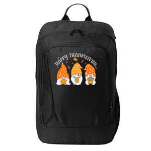 Happy Thanksgiving Gnome Festive Holiday City Backpack