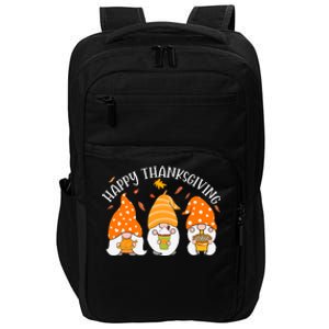 Happy Thanksgiving Gnome Festive Holiday Impact Tech Backpack