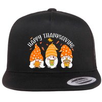 Happy Thanksgiving Gnome Festive Holiday Flatbill Hat