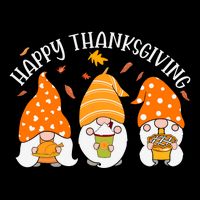 Happy Thanksgiving Gnome Festive Holiday Flatbill Hat