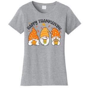 Happy Thanksgiving Gnome Festive Holiday Women's T-Shirt