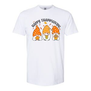 Happy Thanksgiving Gnome Festive Holiday Softstyle® CVC T-Shirt