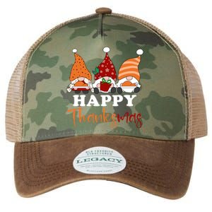 Happy Thanksmas Gnomes Thanksgiving Christmas Great Gift Legacy Tie Dye Trucker Hat