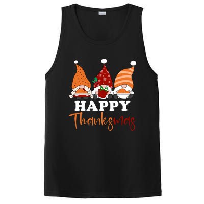 Happy Thanksmas Gnomes Thanksgiving Christmas Great Gift PosiCharge Competitor Tank