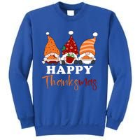 Happy Thanksmas Gnomes Thanksgiving Christmas Great Gift Sweatshirt