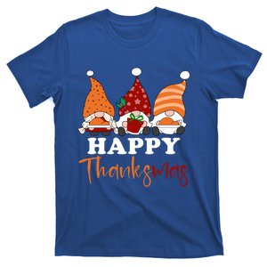 Happy Thanksmas Gnomes Thanksgiving Christmas Great Gift T-Shirt