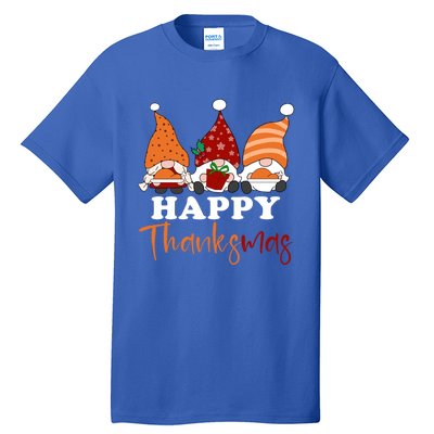 Happy Thanksmas Gnomes Thanksgiving Christmas Great Gift Tall T-Shirt