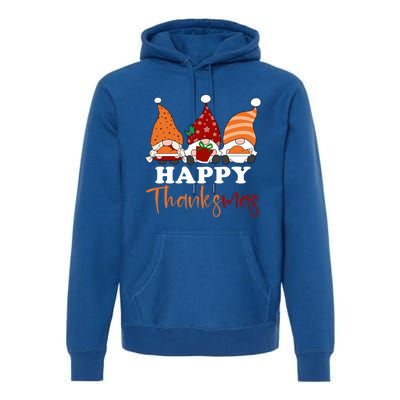 Happy Thanksmas Gnomes Thanksgiving Christmas Great Gift Premium Hoodie