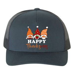 Happy Thanksmas Gnomes Thanksgiving Christmas Great Gift Yupoong Adult 5-Panel Trucker Hat