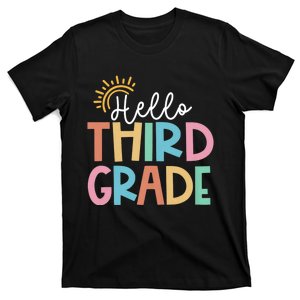 Hello Third Grade Team 3rd Grade Back To School Teacher T-Shirt