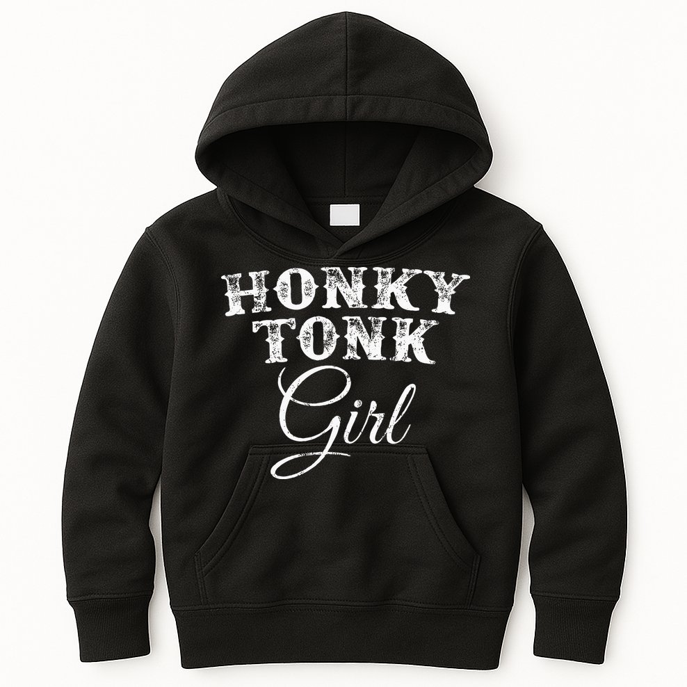 Honky Tonk Girl The Original Country Music Kids Hoodie