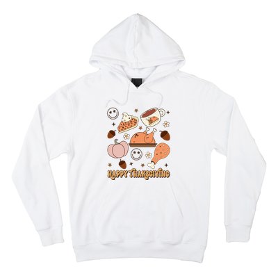 Happy Thanksgiving Groovy Family Thanksgiving Matching Outfits Hoodie