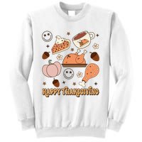 Happy Thanksgiving Groovy Family Thanksgiving Matching Outfits Sweatshirt