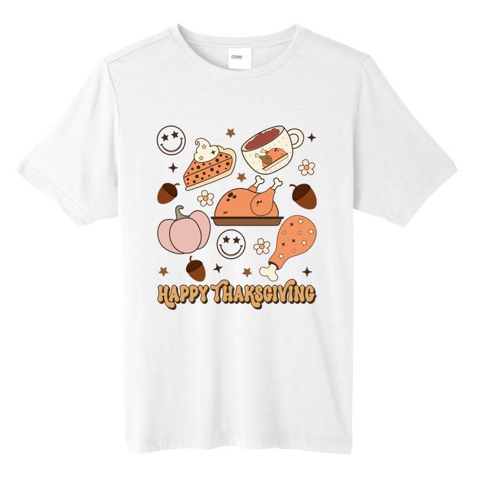 Happy Thanksgiving Groovy Family Thanksgiving Matching Outfits Tall Fusion ChromaSoft Performance T-Shirt