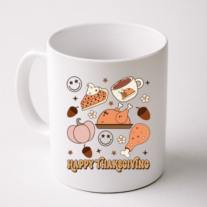 Happy Thanksgiving Groovy Family Thanksgiving Matching Outfits Coffee Mug