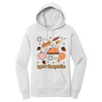 Happy Thanksgiving Groovy Family Thanksgiving Matching Outfits Women's Pullover Hoodie