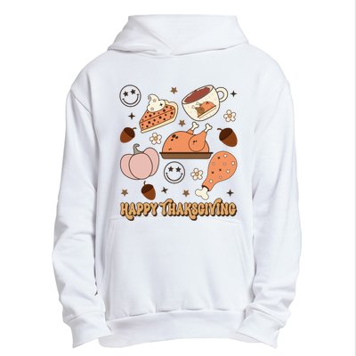 Happy Thanksgiving Groovy Family Thanksgiving Matching Outfits Urban Pullover Hoodie