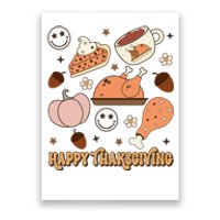 Happy Thanksgiving Groovy Family Thanksgiving Matching Outfits Poster