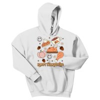 Happy Thanksgiving Groovy Family Thanksgiving Matching Outfits Kids Hoodie