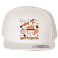 Happy Thanksgiving Groovy Family Thanksgiving Matching Outfits Wool Snapback Cap