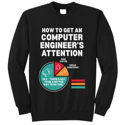 How To Get Engineers Attention Funny Computer Engineering Sweatshirt