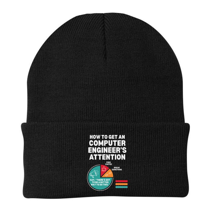 How To Get Engineers Attention Funny Computer Engineering Knit Cap Winter Beanie