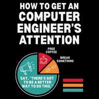 How To Get Engineers Attention Funny Computer Engineering Cropped Pullover Crew