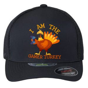 Happy Thanksgiving Gamer Turkey Mask Matching Family Group Gift Flexfit Unipanel Trucker Cap