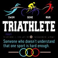 Humorous Triathlon Gift Sports Cycling Running Womens T-Shirt