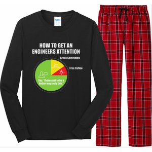 How To Get An Engineers Attention Engineering Long Sleeve Pajama Set