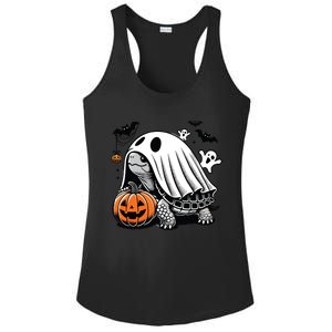 Halloween Turtle Ghost Pumpkin Costume Terrapin Tortoise Ladies PosiCharge Competitor Racerback Tank