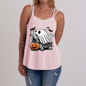 Halloween Turtle Ghost Pumpkin Costume Terrapin Tortoise Women's Strappy Tank