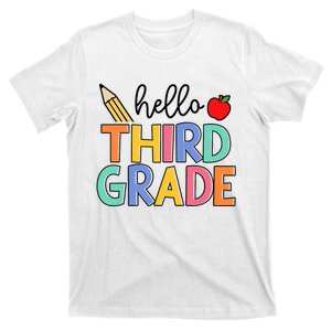 Hello Third Grade Team 3rd Grade Back To School Teacher T-Shirt