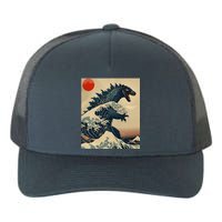 Hokusai The Great Kaiju Off Kanagawa Vintage Japanese Art Yupoong Adult 5-Panel Trucker Hat