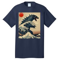 Hokusai The Great Kaiju Off Kanagawa Vintage Japanese Art Tall T-Shirt