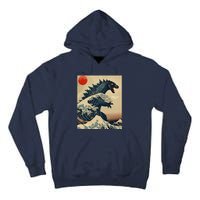 Hokusai The Great Kaiju Off Kanagawa Vintage Japanese Art Tall Hoodie