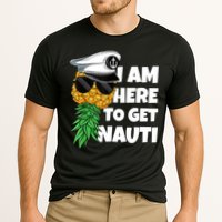Here To Get Nauti Cruise Boat Upside Down Pineapple Swinger Cooling Performance Crew T-Shirt
