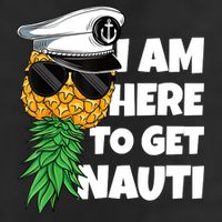 Here To Get Nauti Cruise Boat Upside Down Pineapple Swinger Adult Drive Performance Visor