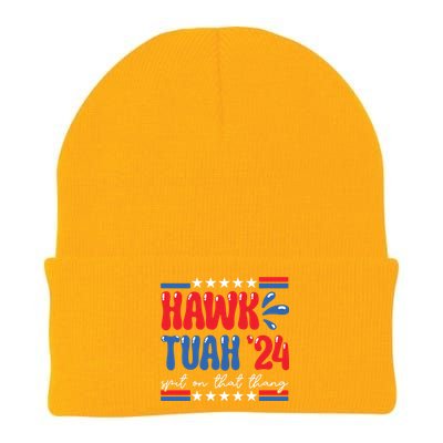 Hawk Tuah Giveem That Hawk Tuah Spit On That Thang Knit Cap Winter Beanie