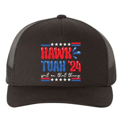 Hawk Tuah Giveem That Hawk Tuah Spit On That Thang Yupoong Adult 5-Panel Trucker Hat