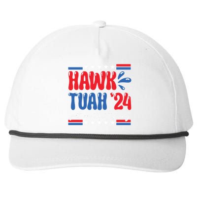 Hawk Tuah Giveem That Hawk Tuah Spit On That Thang Snapback Five-Panel Rope Hat