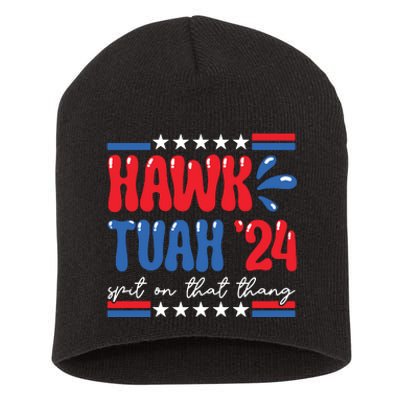 Hawk Tuah Giveem That Hawk Tuah Spit On That Thang Short Acrylic Beanie